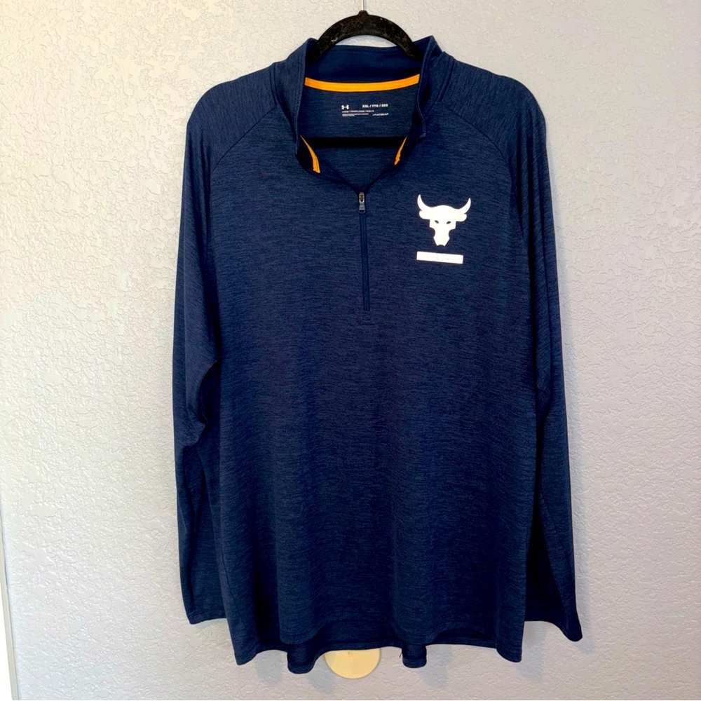 Under Armour The Rock Project Heatgear Loose Fit Pull over 1/4” zip front XXL